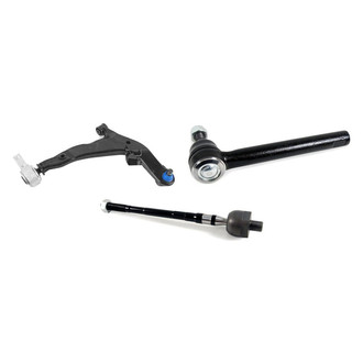 Mevotech® - Supreme™ Front Passenger Side Lower Control Arm with Ball Joint and Tie Rod End Kit