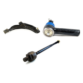 Mevotech® - Supreme™ Front Passenger Side Lower Control Arm with Ball Joint and Tie Rod End Kit