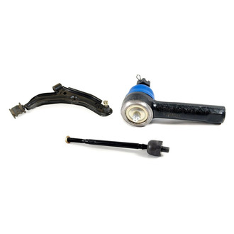 Mevotech® - Supreme™ Front Passenger Side Lower Control Arm with Ball Joint and Tie Rod End Kit
