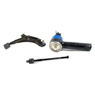 Mevotech® - Supreme™ Front Passenger Side Lower Control Arm with Ball Joint and Tie Rod End Kit