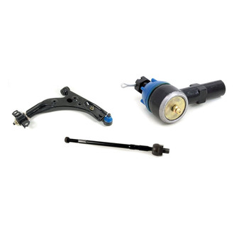 Mevotech® - Supreme™ Front Passenger Side Lower Control Arm with Ball Joint and Tie Rod End Kit
