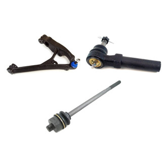 Mevotech® - Supreme™ Front Passenger Side Lower Control Arm with Ball Joint and Tie Rod End Kit