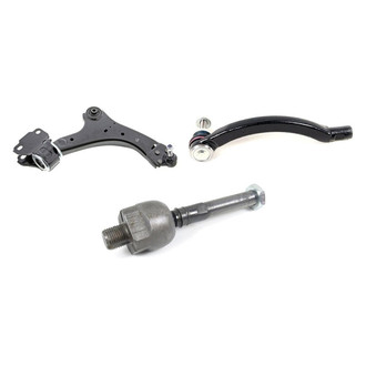 Mevotech® - Supreme™ Front Passenger Side Lower Control Arm with Ball Joint and Tie Rod End Kit