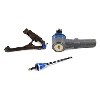 Mevotech® - Supreme™ Front Passenger Side Lower Control Arm with Ball Joint and Tie Rod End Kit