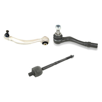 Mevotech® - Supreme™ Front Passenger Side Lower Control Arm with Ball Joint and Tie Rod End Kit