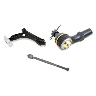 Mevotech® - Supreme™ Front Passenger Side Lower Control Arm with Ball Joint and Tie Rod End Kit