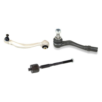 Mevotech® - Supreme™ Front Passenger Side Lower Control Arm with Ball Joint and Tie Rod End Kit