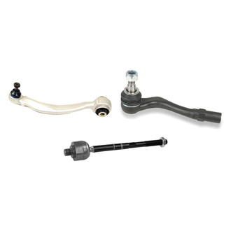 Mevotech® - Supreme™ Front Passenger Side Lower Control Arm with Ball Joint and Tie Rod End Kit