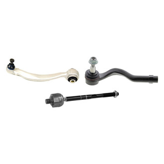 Mevotech® - Supreme™ Front Passenger Side Lower Control Arm with Ball Joint and Tie Rod End Kit