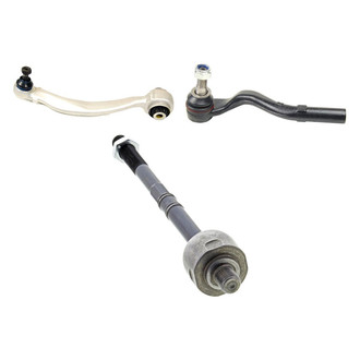 Mevotech® - Supreme™ Front Passenger Side Lower Control Arm with Ball Joint and Tie Rod End Kit