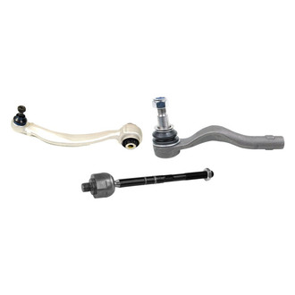 Mevotech® - Supreme™ Front Passenger Side Lower Control Arm with Ball Joint and Tie Rod End Kit