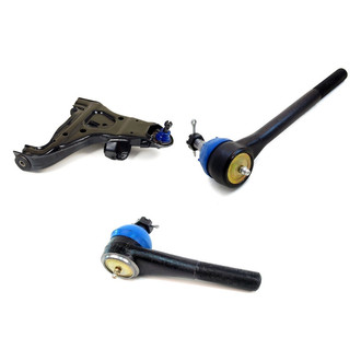Mevotech® - Supreme™ Front Passenger Side Lower Control Arm with Ball Joint and Tie Rod End Kit