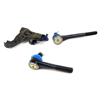 Mevotech® - Supreme™ Front Passenger Side Lower Control Arm with Ball Joint and Tie Rod End Kit