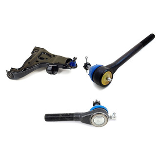 Mevotech® - Supreme™ Front Passenger Side Lower Control Arm with Ball Joint and Tie Rod End Kit