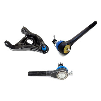 Mevotech® - Supreme™ Front Passenger Side Lower Control Arm with Ball Joint and Tie Rod End Kit