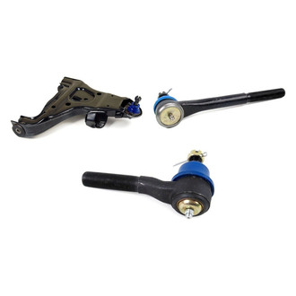 Mevotech® - Supreme™ Front Passenger Side Lower Control Arm with Ball Joint and Tie Rod End Kit