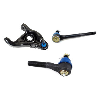Mevotech® - Supreme™ Front Passenger Side Lower Control Arm with Ball Joint and Tie Rod End Kit
