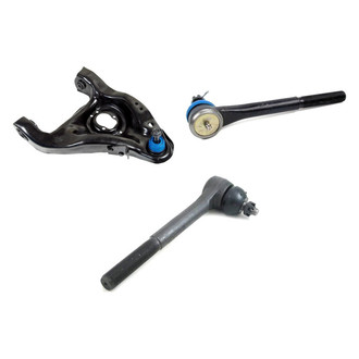 Mevotech® - Supreme™ Front Passenger Side Lower Control Arm with Ball Joint and Tie Rod End Kit