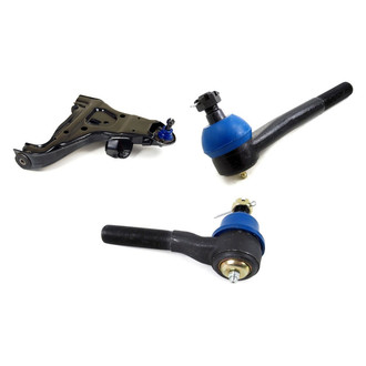 Mevotech® - Supreme™ Front Passenger Side Lower Control Arm with Ball Joint and Tie Rod End Kit