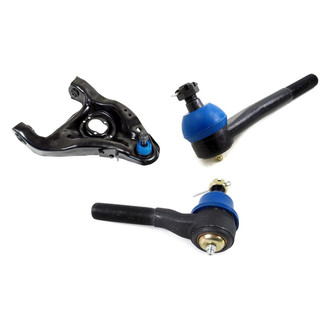 Mevotech® - Supreme™ Front Passenger Side Lower Control Arm with Ball Joint and Tie Rod End Kit