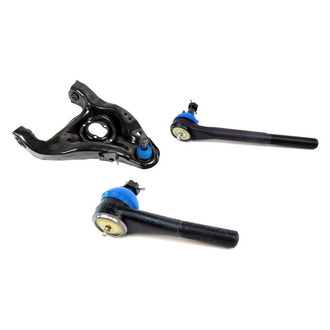 Mevotech® - Supreme™ Front Passenger Side Lower Control Arm with Ball Joint and Tie Rod End Kit