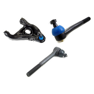 Mevotech® - Supreme™ Front Passenger Side Lower Control Arm with Ball Joint and Tie Rod End Kit