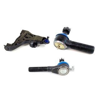 Mevotech® - Supreme™ Front Passenger Side Lower Control Arm with Ball Joint and Tie Rod End Kit
