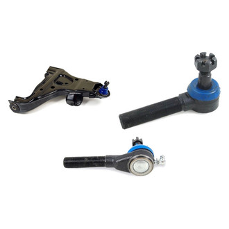 Mevotech® - Supreme™ Front Passenger Side Lower Control Arm with Ball Joint and Tie Rod End Kit