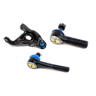 Mevotech® - Supreme™ Front Passenger Side Lower Control Arm with Ball Joint and Tie Rod End Kit