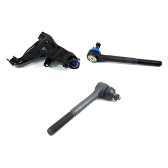 Mevotech® - Supreme™ Front Passenger Side Lower Control Arm with Ball Joint and Tie Rod End Kit