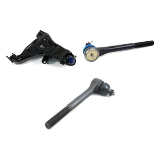 Mevotech® - Supreme™ Front Passenger Side Lower Control Arm with Ball Joint and Tie Rod End Kit