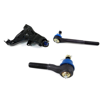 Mevotech® - Supreme™ Front Passenger Side Lower Control Arm with Ball Joint and Tie Rod End Kit