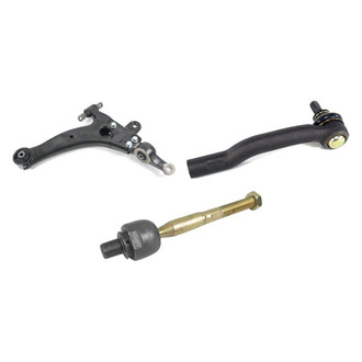 Mevotech® - Supreme™ Front Passenger Side Lower Control Arm and Tie Rod End Kit