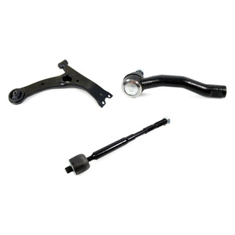 Mevotech® - Supreme™ Front Passenger Side Lower Control Arm and Tie Rod End Kit
