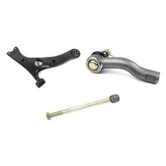 Mevotech® - Supreme™ Front Passenger Side Lower Control Arm and Tie Rod End Kit