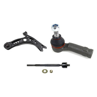 Mevotech® - Supreme™ Front Passenger Side Lower Control Arm and Tie Rod End Kit