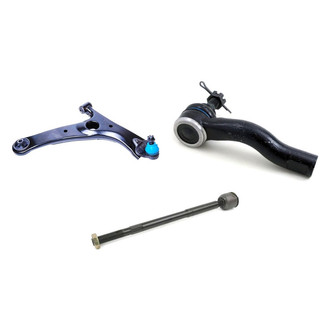 Mevotech® - Supreme™ Front Passenger Side Lower Control Arm and Tie Rod End Kit