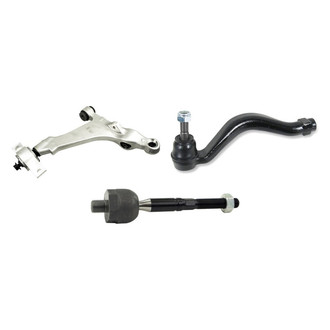 Mevotech® - Supreme™ Front Passenger Side Lower Control Arm and Tie Rod End Kit