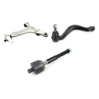 Mevotech® - Supreme™ Front Passenger Side Lower Control Arm and Tie Rod End Kit