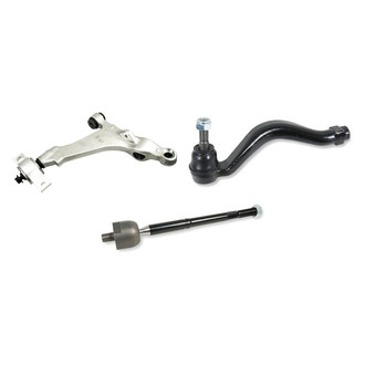 Mevotech® - Supreme™ Front Passenger Side Lower Control Arm and Tie Rod End Kit