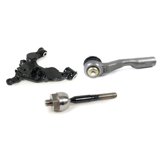 Mevotech® - Supreme™ Front Passenger Side Lower Control Arm and Tie Rod End Kit