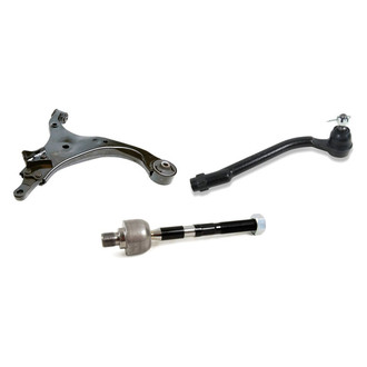 Mevotech® - Supreme™ Front Passenger Side Lower Control Arm and Tie Rod End Kit