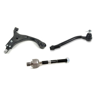Mevotech® - Supreme™ Front Passenger Side Lower Control Arm and Tie Rod End Kit
