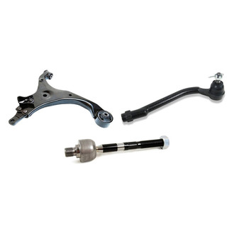 Mevotech® - Supreme™ Front Passenger Side Lower Control Arm and Tie Rod End Kit