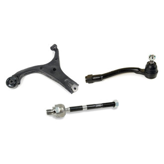Mevotech® - Supreme™ Front Passenger Side Lower Control Arm and Tie Rod End Kit