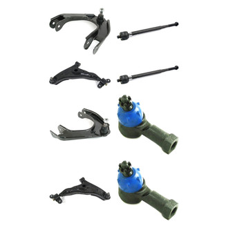 Mevotech® - Supreme™ Front Lower and Upper Control Arm with Ball Joint and Tie Rod End Kit