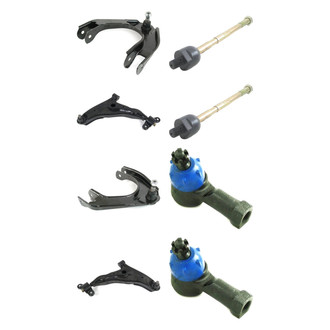 Mevotech® - Supreme™ Front Lower and Upper Control Arm with Ball Joint and Tie Rod End Kit