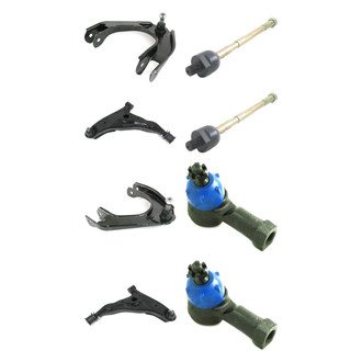 Mevotech® - Supreme™ Front Lower and Upper Control Arm with Ball Joint and Tie Rod End Kit