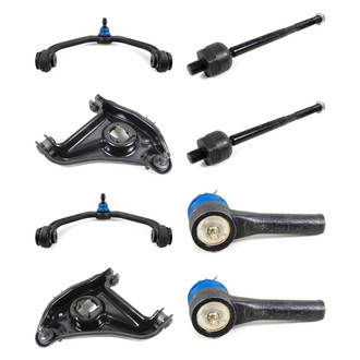 Mevotech® - Supreme™ Front Lower and Upper Control Arm with Ball Joint and Tie Rod End Kit