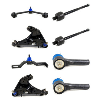 Mevotech® - Supreme™ Front Lower and Upper Control Arm with Ball Joint and Tie Rod End Kit
